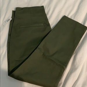 Olive Green Crop Pants